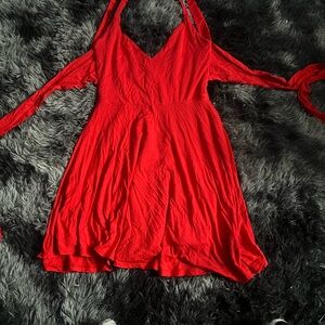 Elegant Red Women's Dress